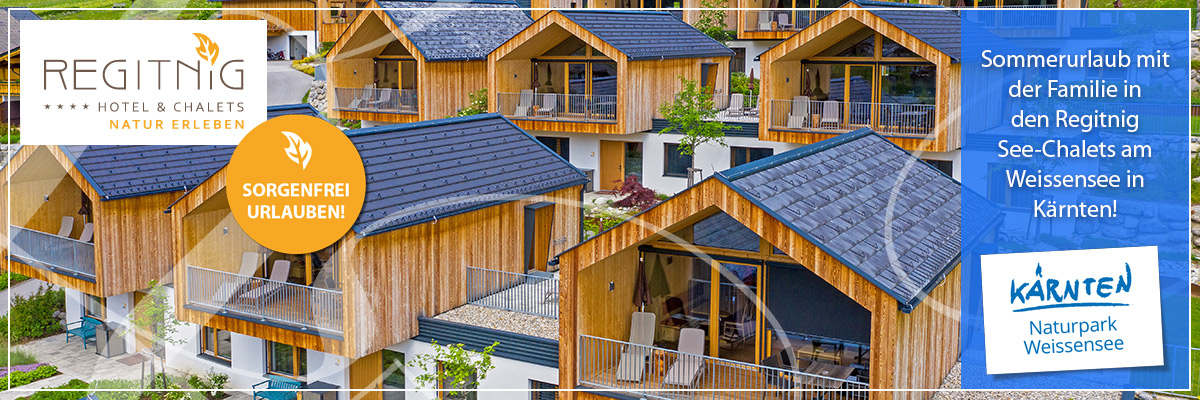 REGITNIG Chalets - Sommerurlaub im See-Chalet am Weissensee